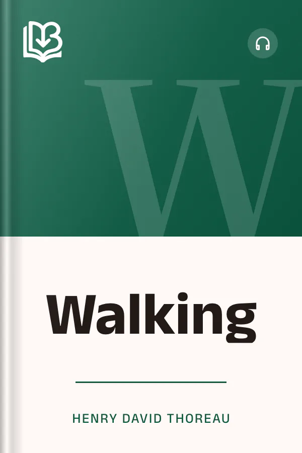 Walking by Henry David Thoreau, book cover
