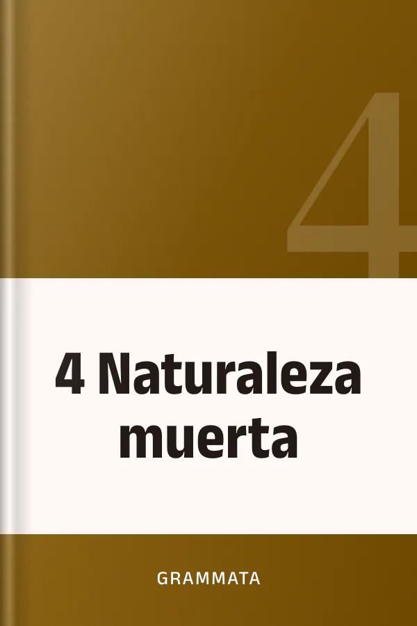 4 Naturaleza muerta de Grammata, portada del libro