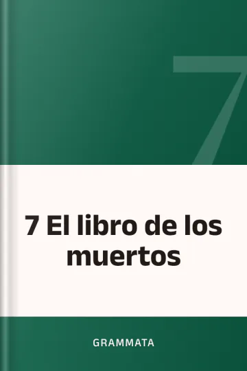 7 El libro de los muertos de Grammata, portada del libro