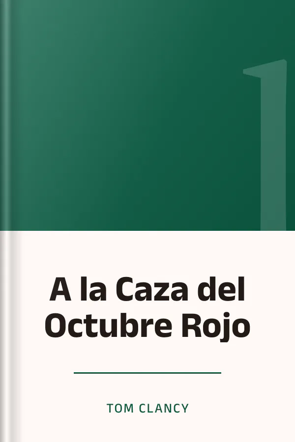 A la Caza del Octubre Rojo de Tom Clancy, portada del libro