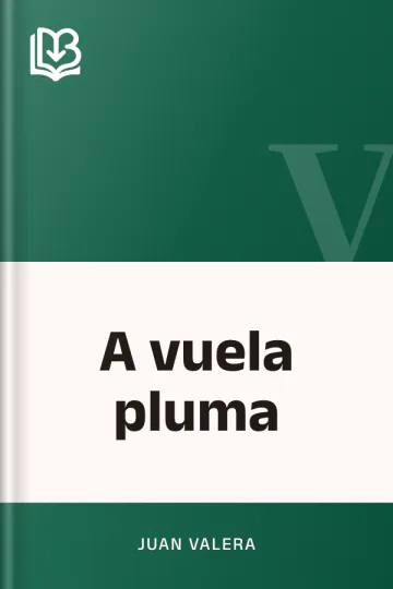 A vuela pluma de Juan Valera, portada del libro