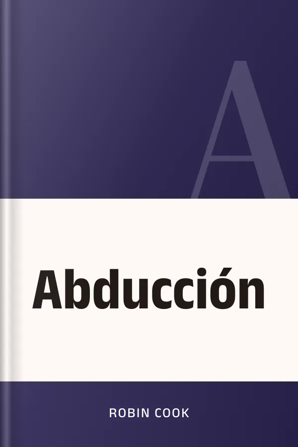Abducción de Robin Cook, portada del libro