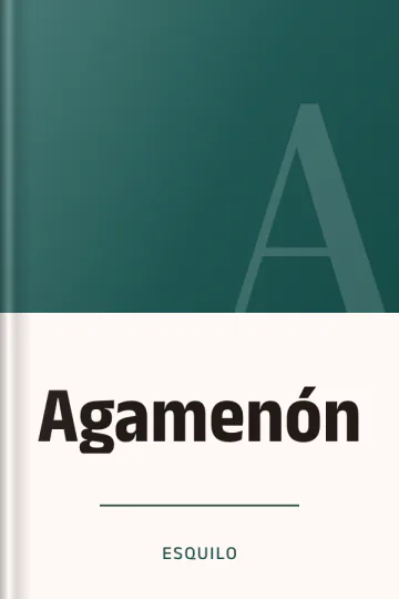 Agamenón de Esquilo, portada del libro