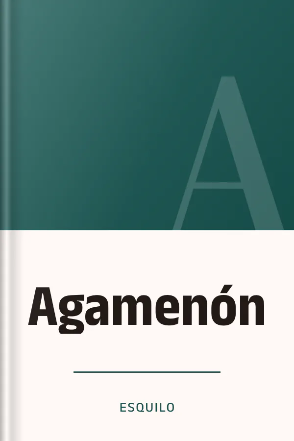 Agamenón de Esquilo, portada del libro