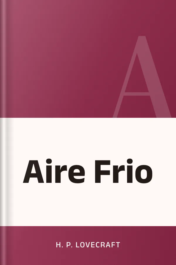 Aire Frio de H. P. Lovecraft, portada del libro