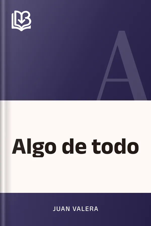 Algo de todo de Juan Valera, portada del libro
