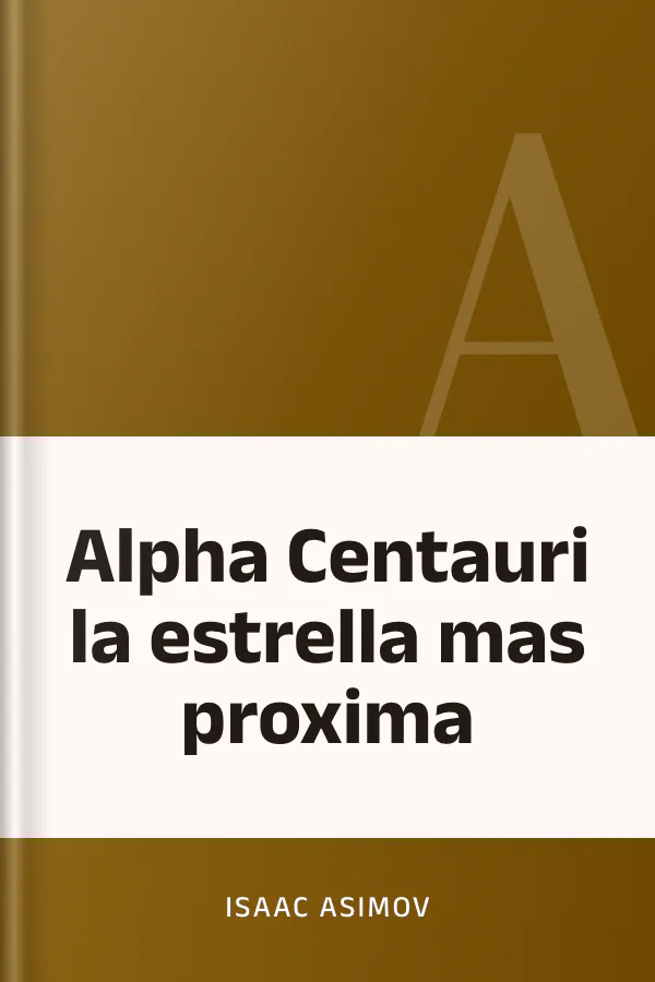 Alpha Centauri la estrella mas proxima de Isaac Asimov, portada del libro