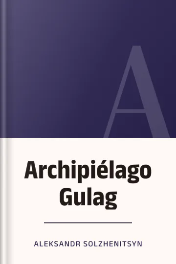 Archipiélago Gulag de Aleksandr Solzhenitsyn, portada del libro