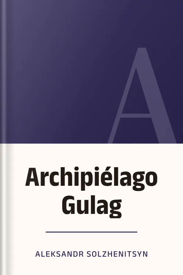 Archipiélago Gulag de Aleksandr Solzhenitsyn, portada del libro
