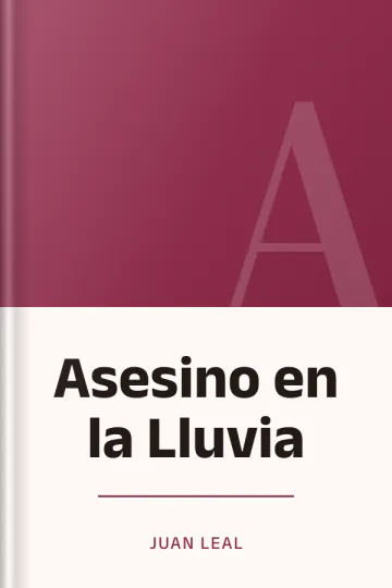 Asesino en la Lluvia de Juan Leal, portada del libro