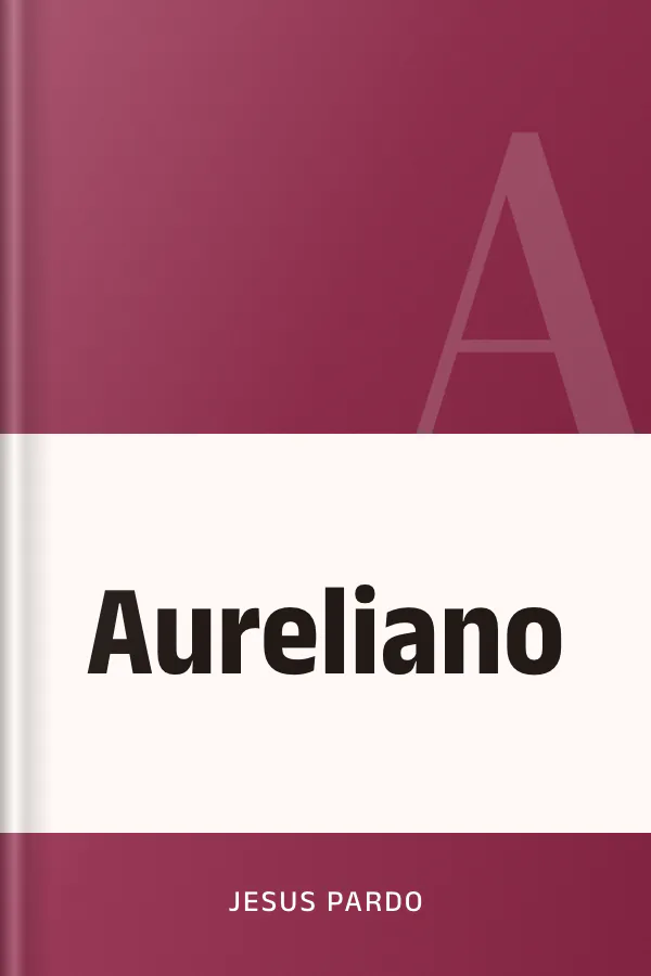 Aureliano de Jesus Pardo, portada del libro
