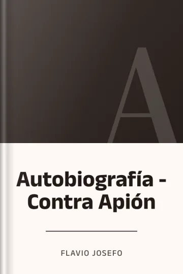 Autobiografía - Contra Apión de Flavio Josefo, portada del libro