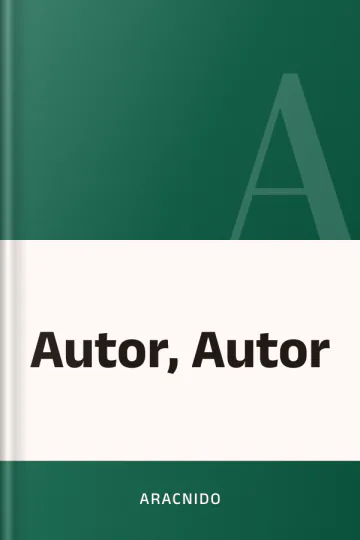 Autor, Autor de Aracnido, portada del libro