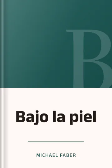 Bajo la piel de Michael Faber, portada del libro