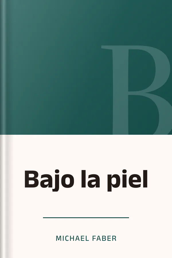 Bajo la piel de Michael Faber, portada del libro
