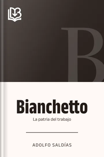 Bianchetto de Adolfo Saldías, portada del libro