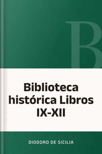 Biblioteca histórica Libros IX-XII de Diodoro de Sicilia, portada del libro
