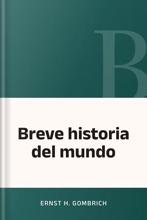Breve historia del mundo de Ernst H. Gombrich, portada del libro