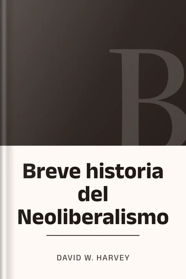 Breve historia del Neoliberalismo de David W. Harvey, portada del libro