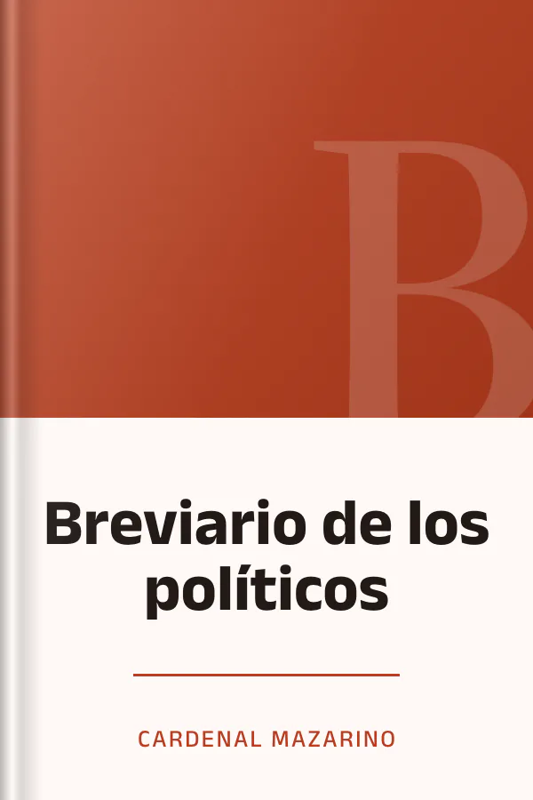 Breviario de los políticos de Cardenal Mazarino, portada del libro