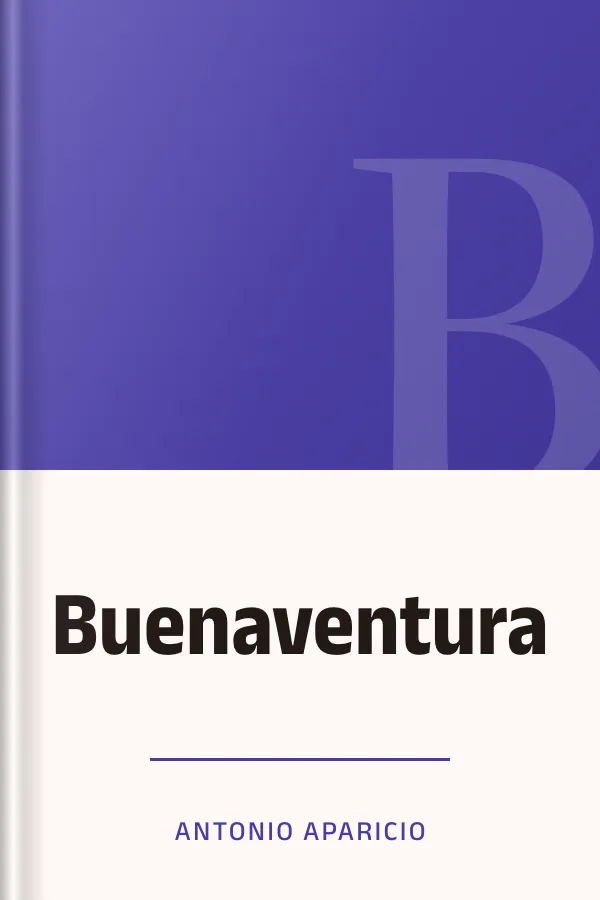 Buenaventura de Antonio Aparicio, portada del libro
