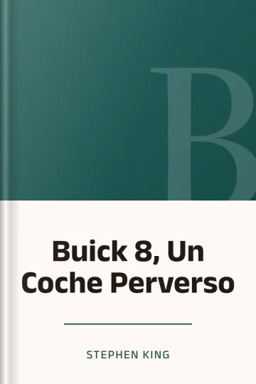 Buick 8, Un Coche Perverso de Stephen King, portada del libro