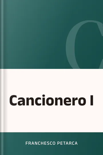 Cancionero I de Franchesco Petarca, portada del libro