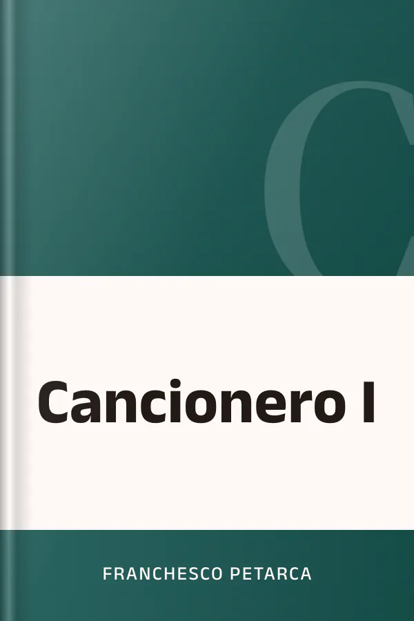 Cancionero I de Franchesco Petarca, portada del libro