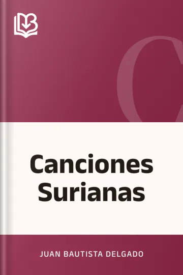 Canciones Surianas de Juan Bautista Delgado, portada del libro