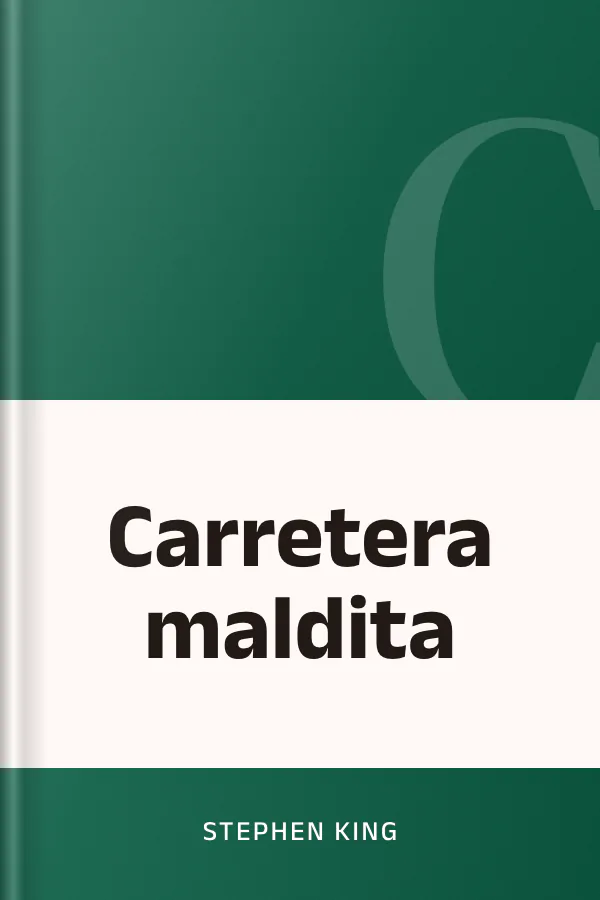Carretera maldita de Stephen King, portada del libro