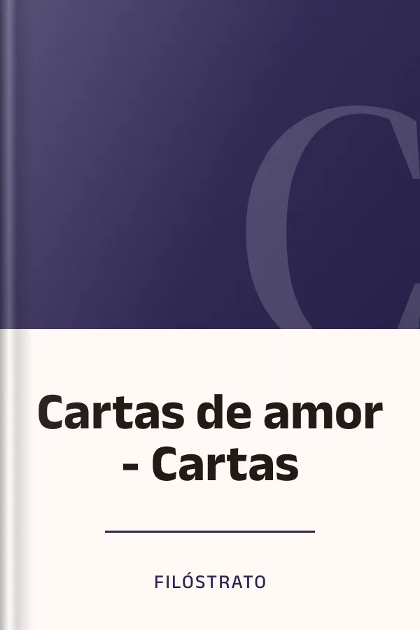 Cartas de amor - Cartas de Filóstrato, portada del libro
