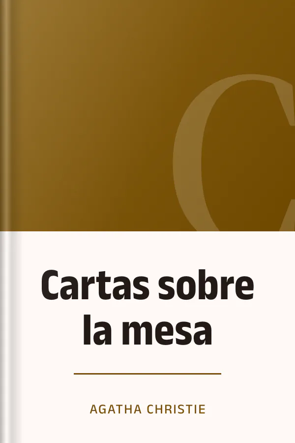 Cartas sobre la mesa de Agatha Christie, portada del libro