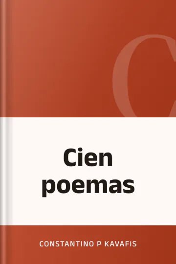Cien poemas de Constantino P Kavafis, portada del libro