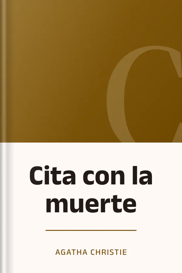 Cita con la muerte de Agatha Christie, portada del libro