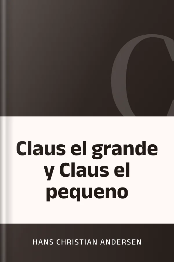 Claus el grande y Claus el pequeno de Hans Christian Andersen, portada del libro