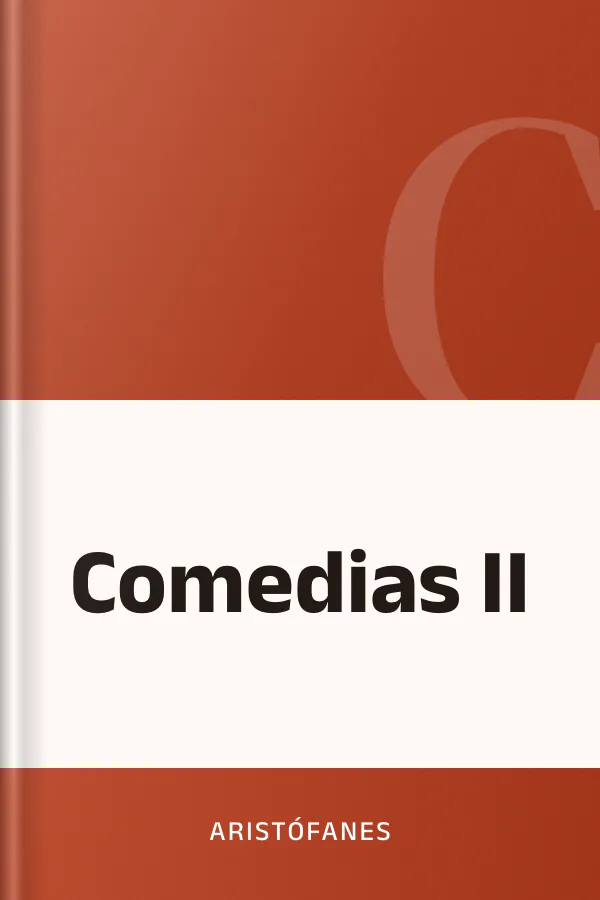 Comedias II de Aristófanes, portada del libro