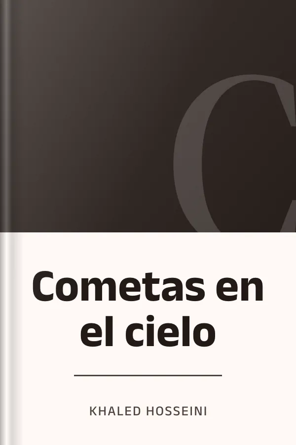 Cometas en el cielo de Khaled Hosseini, portada del libro