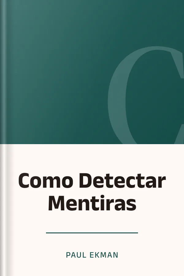 Como Detectar Mentiras de Paul Ekman, portada del libro