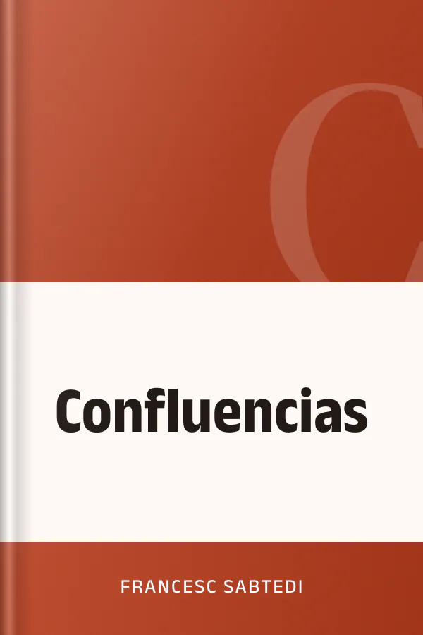 Confluencias de Francesc Sabtedi, portada del libro