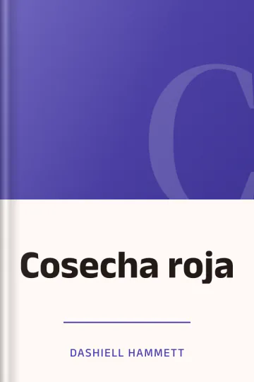 Cosecha roja de Dashiell Hammett, portada del libro