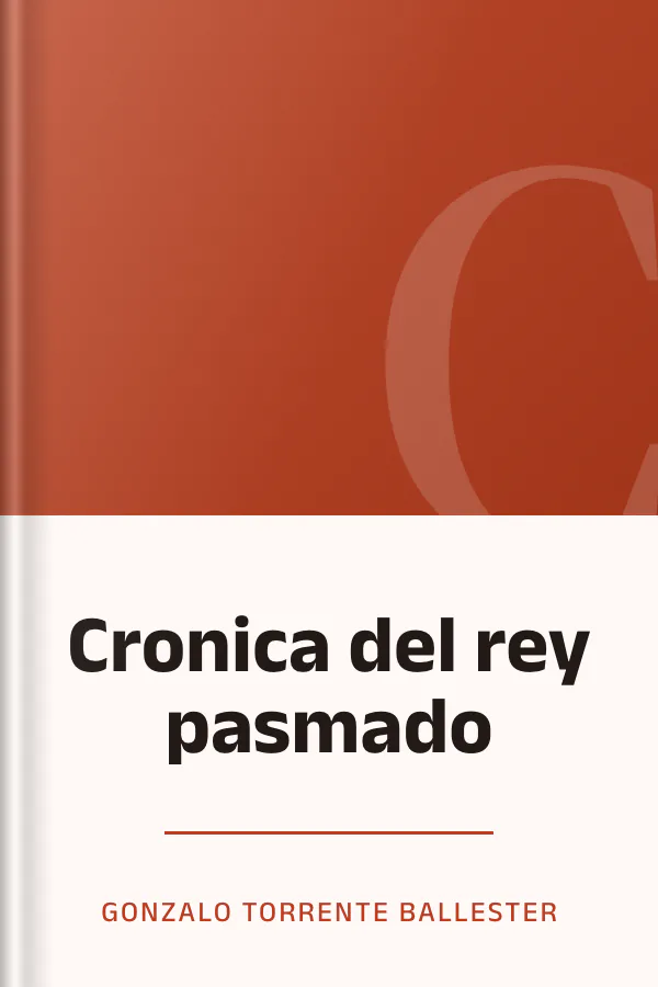 Cronica del rey pasmado de Gonzalo Torrente Ballester, portada del libro