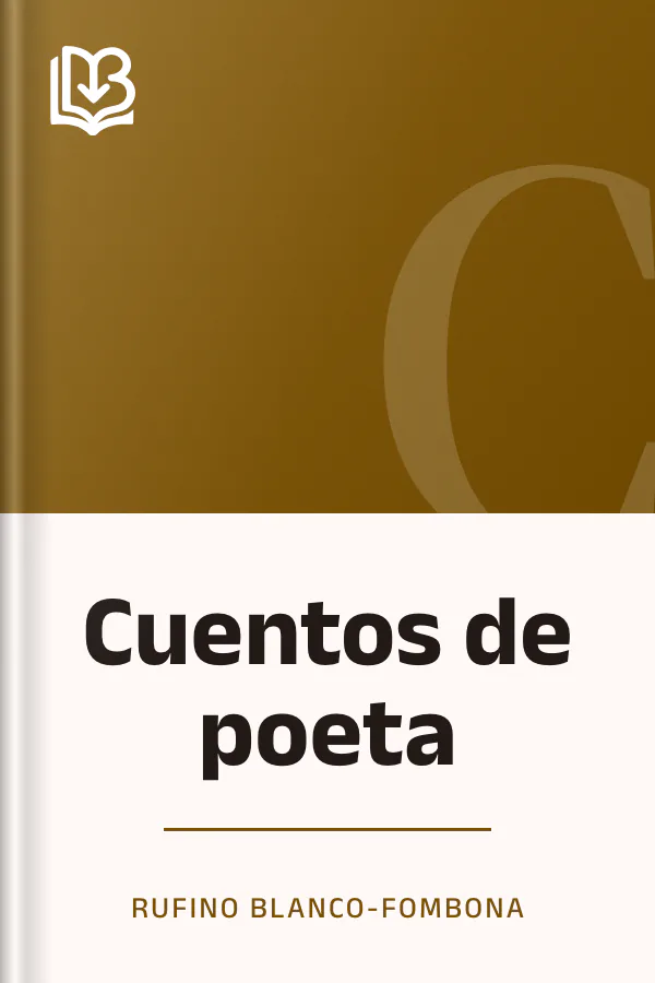 Cuentos de poeta de Rufino Blanco-Fombona, portada del libro