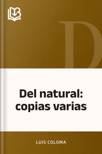 Del natural: copias varias de Luis Coloma, portada del libro
