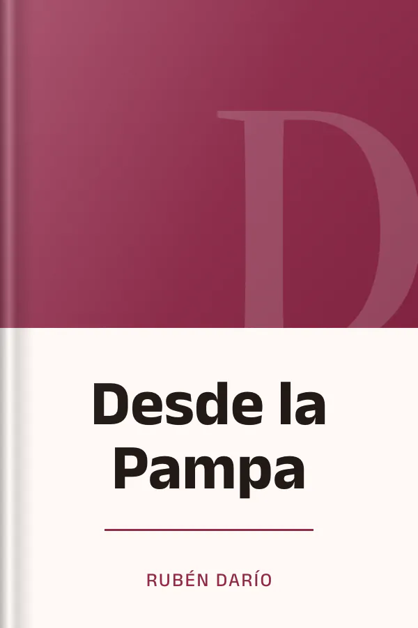 Desde la Pampa de Rubén Darío, portada del libro