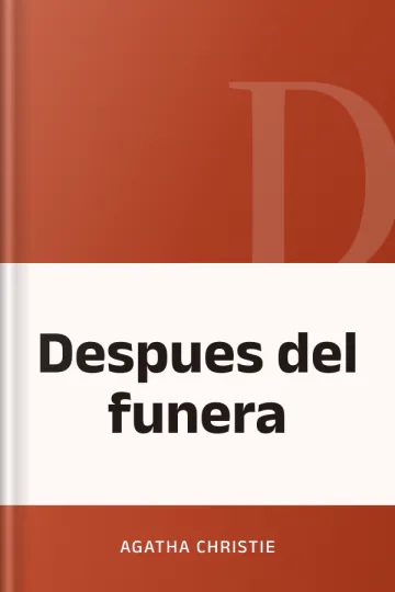 Despues del funera de Agatha Christie, portada del libro