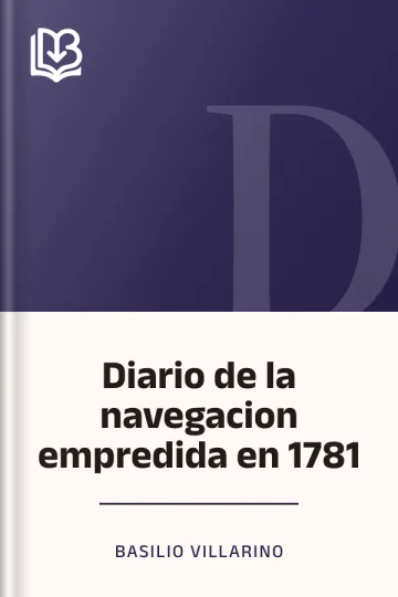 Diario de la navegacion empredida en 1781 de Basilio Villarino, portada del libro