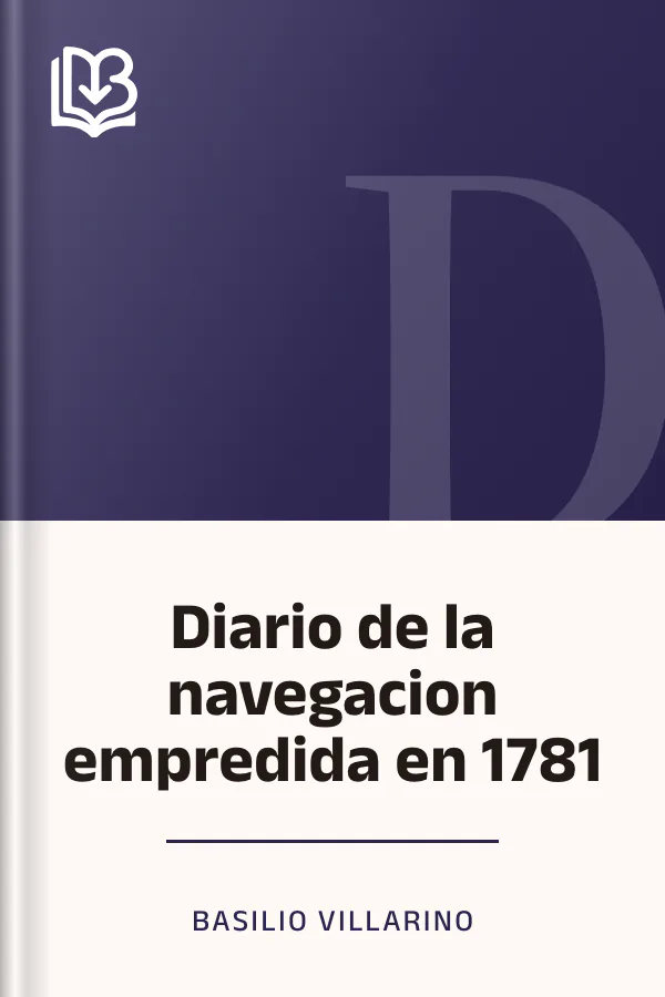 Diario de la navegacion empredida en 1781 de Basilio Villarino, portada del libro
