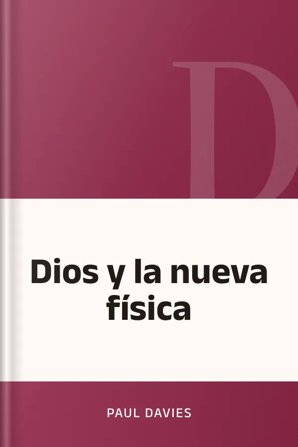Dios y la nueva física de Paul Davies, portada del libro