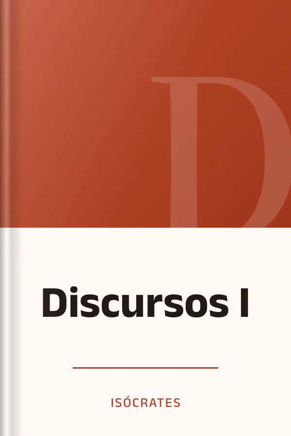 Discursos I de Isócrates, portada del libro