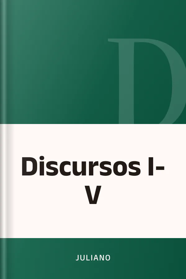 Discursos I-V de Juliano, portada del libro